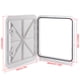 thumbnail image 4 of Acceso 181x201in RE-460-510 460 x 510 mm Placa cuadrada de goma para cubierta de barco Fácil instalación Tapa de cubierta marina para yate RV con tapa reforzada orificio de ANGGREK Otros, 4 of 8
