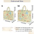 thumbnail image 2 of FORMRS Womens Corduroy Tote Bag Crossbody Shoulder Handbag with Pocket, Colorful Flower, 2 of 7