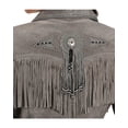 thumbnail image 5 of Scully Western Jacket Womens Leather Beaded Fringe Fitted L152, 5 of 5