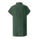 thumbnail image 4 of Vestido camisero de manga corta con botones para mujer: túnica informal de color liso, tejido suave y transpirable, versátil para tres estaciones., 4 of 5