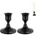 thumbnail image 1 of pieces - Black tapered candlestick - Vintage metal candlestick - Simple small candlestick ornaments - Vintage table centerpiece, suitable as a table centerpiece or mantel decoration for a wedding, 1 of 6