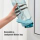 thumbnail image 4 of 2L Water Bottle with Marker & Straw Large Capacity Water Bottle with Handle Reusable Leakproof Water Jug for Hiking Travel Outdoor Sports Gym Fitness, 4 of 5