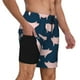 thumbnail image 2 of Fotbe Pig 1 Traje de Baño para Hombre – Shorts de Natación de Secado Rápido con Forro y Bolsillos-XX-Large, 2 of 6