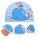 thumbnail image 3 of Gorro de Natación Azul con Patrón de Ballena Elástico 1 Pc, 3 of 6