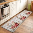 thumbnail image 2 of Christmas 2'x6' Runner Rugs for Hallway Kitchen Bedside Non Slip Washable, Retro Xmas Deer Candy Ice Cream Pine Needle Entryway Rug Runners with Rubber Backing, Long Carpet Runner for Laundry Room, 2 of 8
