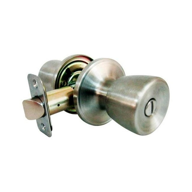 Faultless 5002060 Tulip Satin Stainless Steel Metal Privacy Knob - 3 Grade Right Handed