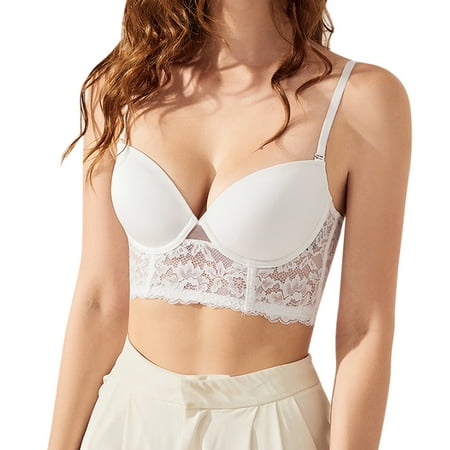 

EUHDSSDE Follure Womens Push Up Lace Bra Comfortable Padded Underwire Bra Lift One Cup