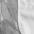 thumbnail image 4 of Muted Colors Microwave Oven Cover, Pattern of High Detailed Leaf Silhouettes with Dots and Stripes, Water Resistant Organizer with Pockets Kitchen, 36" x 12", Dark Grey and Pale Taupe, by Ambesonne, 4 of 4