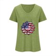 thumbnail image 2 of Camisetas Casuales de las Mujeres Gradiente Día de la Independencia Impreso Cuello Redondo, Blusa de Manga Corta para Diario, Fiesta Y Primavera Verano, 2 of 3