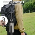 thumbnail image 2 of TUMAAOTU Inverted Umbrella with Carabiner Handle, Compact Wind Proof Umbrellas For Rain and Sun Protection, Portable Reverse Folding Umbrella, Car Umbrella for Women Men, 10 Ribs Black,50 IN, 2 of 7