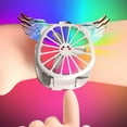 thumbnail image 2 of Mini Watch Fan Soft Natural Wind Foldable Cartoon Angel Wing Personal Watch Fan for Children, 2 of 10