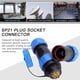 thumbnail image 3 of Conector de cable de aviación de plástico impermeable SP21 IP68 de 7 pines (7 pines), 3 of 14