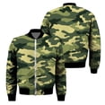 thumbnail image 3 of Chaqueta con cremallera y estampado de camuflaje para hombre, chaqueta clásica con estampado 3D de manga larga, informal, de gran tamaño, para primavera y otoño, 3 of 5