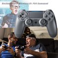 thumbnail image 3 of Likrtyny Controlador Inalámbrico 600mAh Panel Táctil Compatible Con para PS4 (gris Acero), 3 of 9