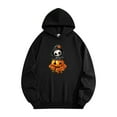 thumbnail image 2 of Men's Hoodies Trendy Rose Pumpkin Casual Hooded Drawstring Pullover Sweatshirts 100% Cotton Hoodie with Pocket M, 2 of 7