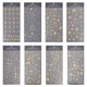 thumbnail image 1 of juego de 8 pegatinas autoadhesivas de estilo mixto, pegatinas decorativas de copos de nieve y estrellas para personalizar la cuenta de mano, el marco de fotos, el álbum, la botella de agua para, 1 of 7