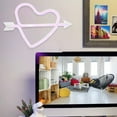 thumbnail image 2 of Applique Murale, Forme de Coeur Adorable LED Mur Léger Suspendu Lumière Design Rationalisé, 2 of 8