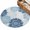 Blue, variant on Round Rugs 3Ft, Turquoise Grey Sunflowers Round Area Rug Washable Indoor Throw Carpet, Boho Rustic Floral Vintage Blossom Small Non Slip Circle Rug for Bedroom Living Room Home Decor Aesthetic