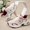 Red, variant on Women's Chunky Fashion Sneakers Mesh Breathable Platform Casual Sports Shoes Air Cushioned Athletic Gym Workout Tennis Shoe,White Size 8