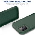 thumbnail image 2 of Allytechgroup Compatible for Apple iPhone 13 Pro Max, Rugged Shockproof Military Grade Protection Dual Layers Hard PC TPU Phone Case for iPhone 13 Pro Max, Darkgreen, 2 of 5