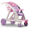 American Plastic Toys Shop With Me Doll Stroller with Shopping Cart Unisex Indoor & Outdoor Play for Kids