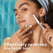 Venus Female Facial Razor for Women, Exfoliating Dermaplaning Tool for Face, Manual Razor, Handle + 2 Razor Blade Refills, Silver