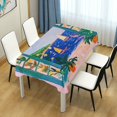 thumbnail image 4 of Yayeee Tablecloths 54" x 54" Rectangle Wrinkle Resistant Party Table Cover, Green Seaside, 4 of 8
