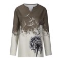 thumbnail image 4 of Camiseta de manga larga con cuello en V para hombre a la moda, blusa con estampado de otoño, camiseta informal Pompotops  oipoqjl50648, 4 of 8