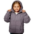 thumbnail image 2 of KAUOD Boys Girls Lightweight Puffer Windbreker Jackets Quilted Windproof Pullover Hooded Coats Kids Winter Walking Outwear, 2 of 6