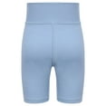 thumbnail image 4 of Doomiva Girls Athletic Swim Shorts Solid Color Shorts Sport Cheer Workout Running Light Blue 110, 4 of 5