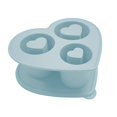 thumbnail image 2 of onlyliua para Interior/Exterior Bandeja de Hielo 2024 con Tapa para 20-40 Vasos 3 Moldes de Hielo Huecos En Forma de Corazon para Tazas Bandejas de Hielo Grandes Reutilizables para Enfriar Cócteles W, 2 of 4