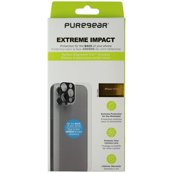 PureGear Extreme Impact Screen and Camera Protector for iPhone 13 Pro