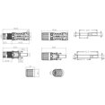 thumbnail image 4 of Solar Panel Connector, Male and Female Photovoltaic Connector Solar Panel Cable Connector Rated Voltage 1500V DC Solar Panel, 4 of 5