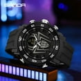 thumbnail image 2 of SANDA Men's Watches Sport Military Quartz Watch 50M Waterproof Wristwatch for Male  Clock Stopwatch Relogios Masculino 6111, 2 of 6