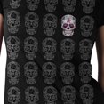 thumbnail image 2 of Hot Leathers GLR1519 Sugar Skull Pattern Ladies Full Cut Black T-Shirt Large, 2 of 2