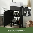 thumbnail image 6 of Uforic 16" Bathroom Vanity with Top Sink, Modern Free Standing Small Bathroom Storage Cabinet with Soft Close Door, Black, 6 of 9