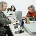 thumbnail image 2 of Guitar Pen Holder Creative Desktop Accessories Multi-Purpose Metal Pen Holder Ornaments, 2 of 7