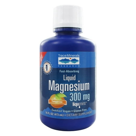 Trace Minerals Research - Liquid Magnesium Tangerine 300 mg. - 16 (Best Liquid Trace Minerals)