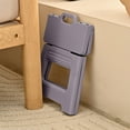 thumbnail image 4 of Folding Step Stool,Compact & Small Storage Size - Portable Collapsible Plastic Step Stool,Non Slip Folding Stools for Camping, Fishing, Travel, Gardening(Gray), 4 of 6