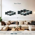 thumbnail image 3 of Elephant Stock Ladybug On Daisy Flower Wall Art - Horizontal Multi Panel Canvas - Living Room Wall Decor - Floral And Botanical Multi Panel - Black And Gray Decor - 42" x 19", 3 of 4