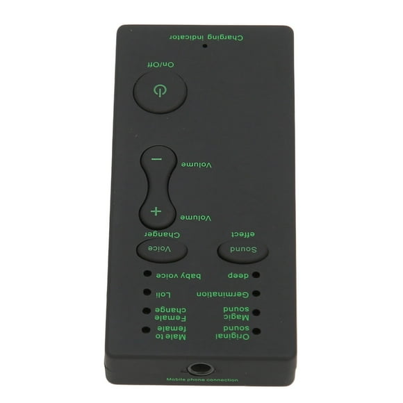 Cambiador de voz portátil de mano con 7 modos, tarjeta de sonido, cambiador de voz para consola de juegos, PC, teléfono y computadora portátil