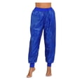 thumbnail image 4 of Women Sequins Loose Fit Harem Dance Pants Jazz Hip Hop Belly Dance Stage Performance Costume Night Club Trousers, 4 of 6