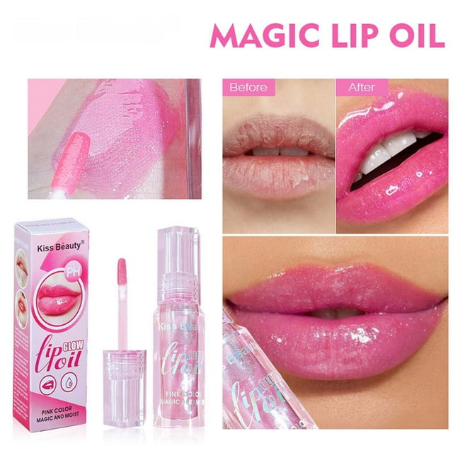 Fiudx Brillo Labial Que Cambia de Color, Hidratante con Temperatura Variable, Textura Brillante y Antiadherente, Producto Labial con Tonos Modulables, Ideal para Uso Diario, Salidas Nocturnas y Ocasi