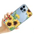 thumbnail image 1 of Compatible with iPhone 13 Pro Max Case with Flower,for Girly Women,Shockproof Clear Floral Pattern Hard Back Cover for iPhone 13 Pro Max 6.7 inch 2021, 1 of 5