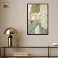 thumbnail image 4 of Sage Green Boho Elegant Abstract Canvas Wall Art by Art Remedy, Black Floater Frame, 16"x24", 4 of 8