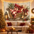 thumbnail image 3 of Pink Ornaments and Wrapped Presents Tapestry, 3 of 7