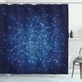 thumbnail image 1 of Ambesonne Blue Shower Curtain, Pixel Mosaic Depth Art, 69"Wx75"L, Pale Blue Navy Blue, 1 of 3