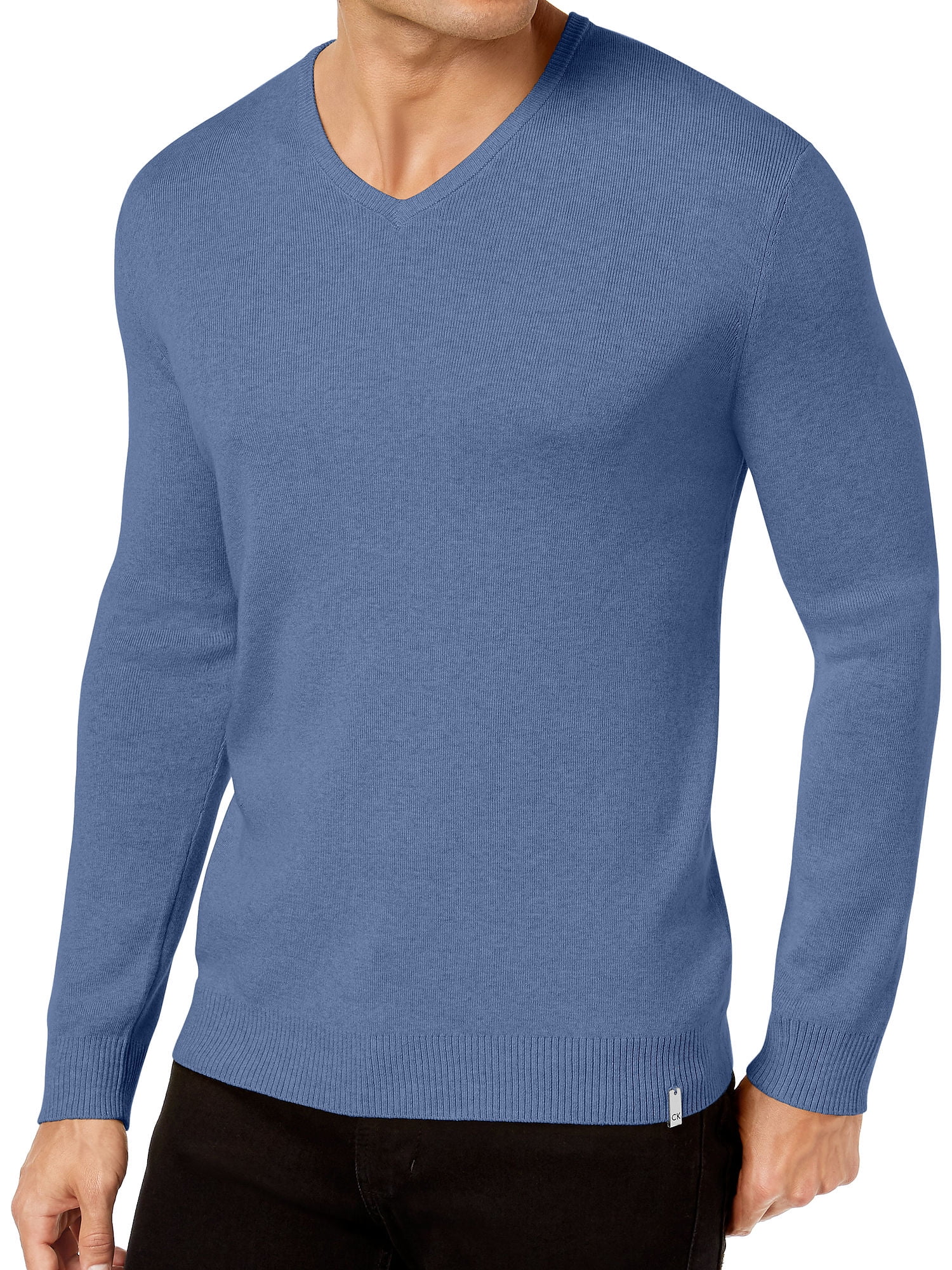 Calvin Klein - Calvin Klein Men's V-Neck Sweater (2XLarge, Bluebell ...