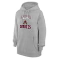 thumbnail image 2 of Women's G-III 4Her by Carl Banks Heather Gray Arizona Coyotes Vintage Hockey Team Logo Tri-Blend Fleece Pullover Hoodie, 2 of 3