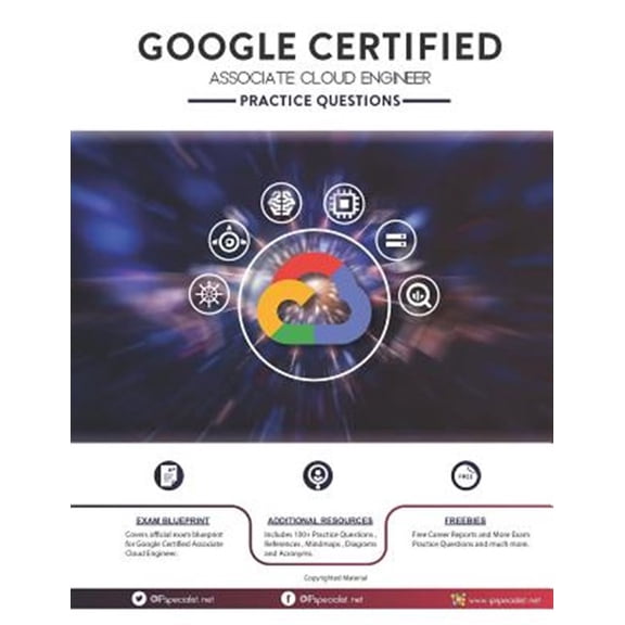 Pre-Owned Google Certified Associate Cloud Engineer Practice Questions: 200+ Questions (Paperback) by Ip Specialist